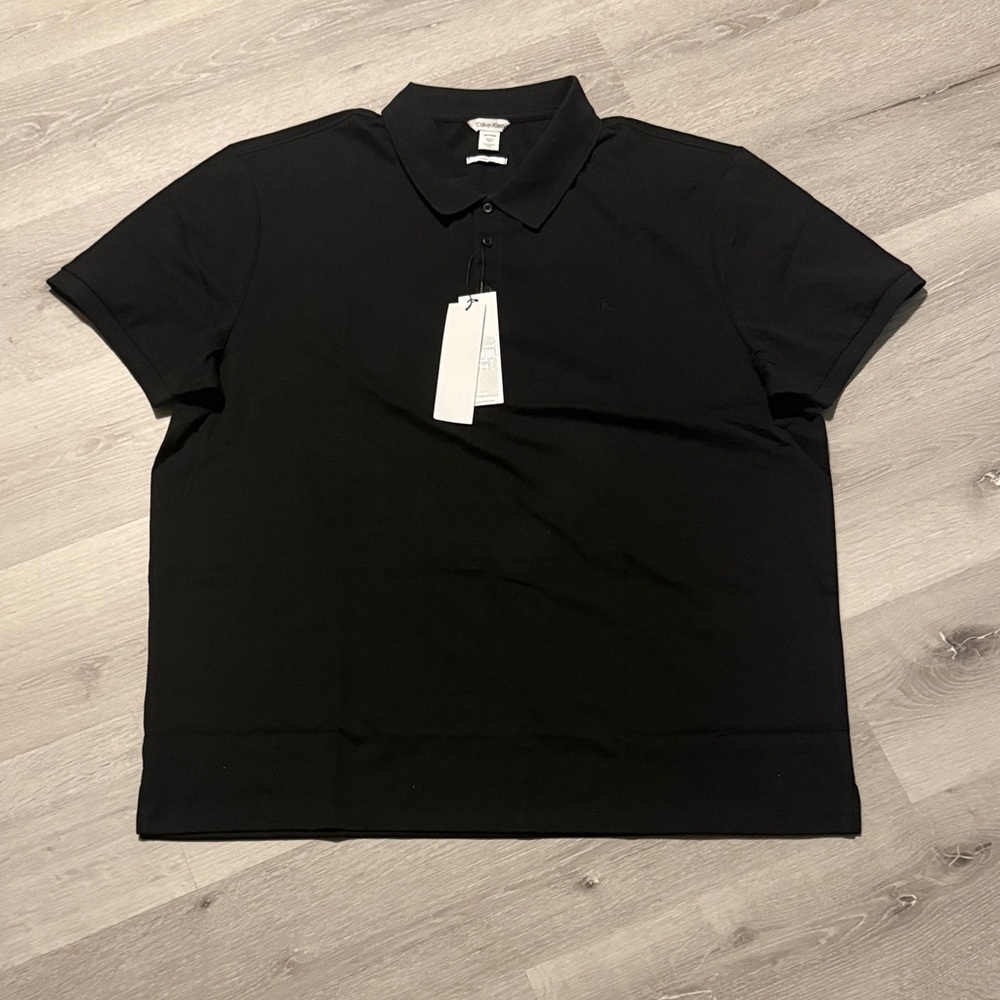 Calvin Klein Black Polo Shirt‎